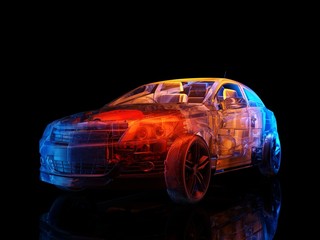 Model cars.
