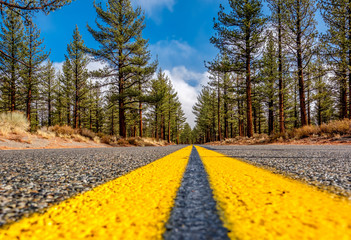 Open highway in California