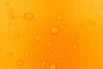 water drops on a color background