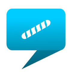 baguette blue bubble icon