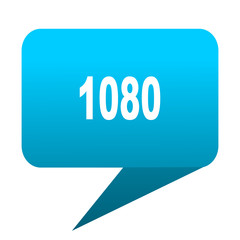 1080 blue bubble icon