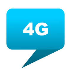 4g blue bubble icon