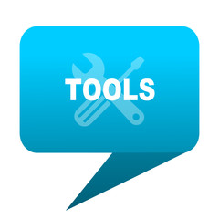 tools blue bubble icon