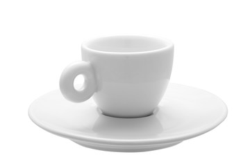Cup for espresso with saucer.
