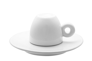 Cup for espresso with saucer.