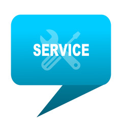 service blue bubble icon