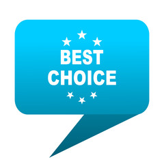 best choice blue bubble icon