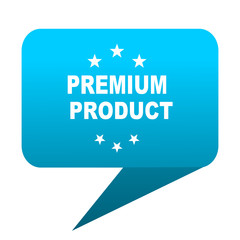 premium product blue bubble icon