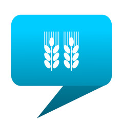 agricultural blue bubble icon