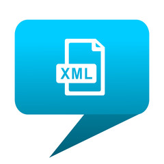 xml file blue bubble icon