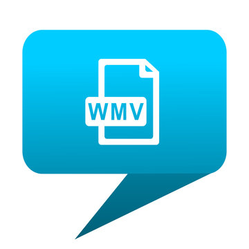 wmv file blue bubble icon