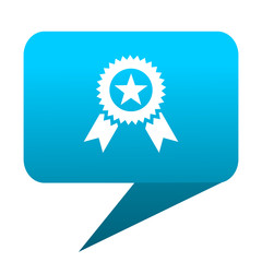 award blue bubble icon