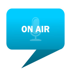 on air blue bubble icon