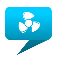 fan blue bubble icon