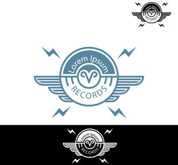 Music and entertainment icon / DJ visual identity