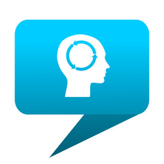head blue bubble icon