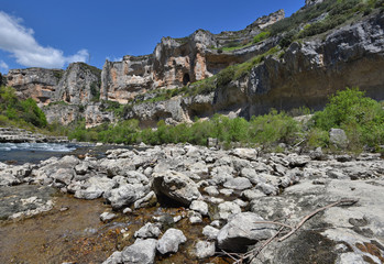 Fototapeta na wymiar Famous Spanish canyon Foz de Lumbier