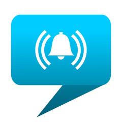 alarm blue bubble icon