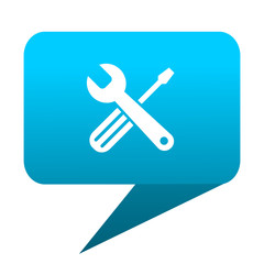 tools blue bubble icon