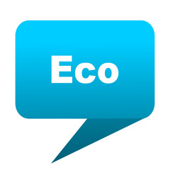 eco blue bubble icon