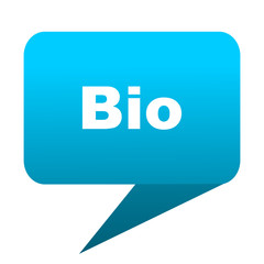 bio blue bubble icon