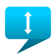 arrow blue bubble icon