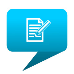 subscribe blue bubble icon