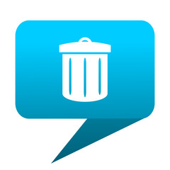 recycle blue bubble icon