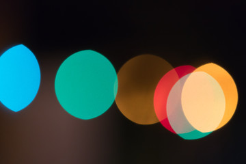five color bokeh