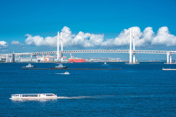 Yokohama Bay Bridge in Japan
