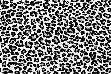 Foto op Plexiglas texture repeating seamless pattern snow leopard jaguar white leopard © kimfoto1986
