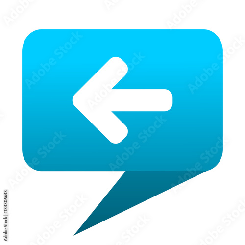 "Left arrow blue bubble icon" Stockfotos und lizenzfreie Bilder auf