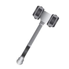 Isolated hammer on a white background, Vector illustration