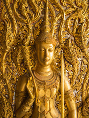 Angel Carvings Church Entrance