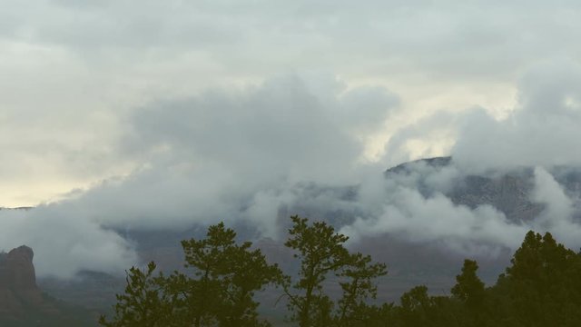 Clouds and Fog In Sedona Valleys