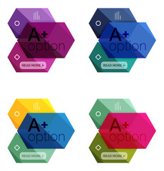 Option infographic templates