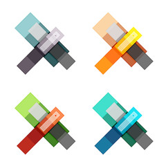 Vector blank stripes and lines infographics templates