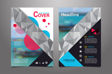 Abstract  presentation book cover design templates