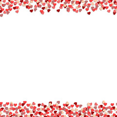 Valentine's Day background with hearts