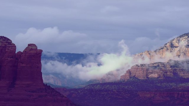 Winter Rains in Desert Around Sedona