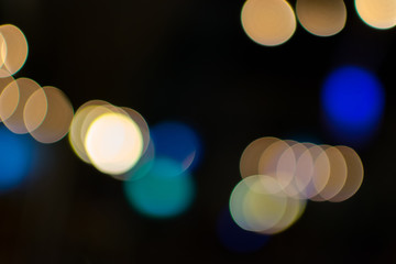 Abstract background bokeh of lighting.