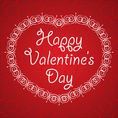 Happy valentines day. Vector illustration.