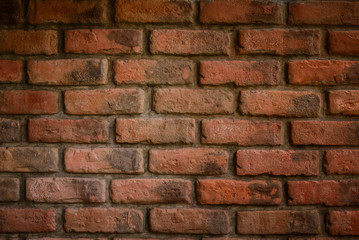 texture of decorative red brick wall pattern