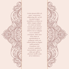 Obraz premium Vintage frame. Decorative vector design elements. 