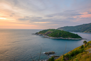 Promthep cape, the iconic place to see sunset at Phuket, Thailan