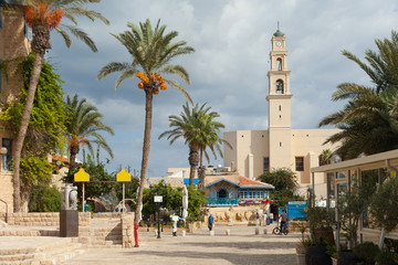 Fototapeta na wymiar The bell tower in Yaffa.