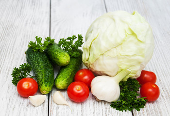 Fresh summer vegetables