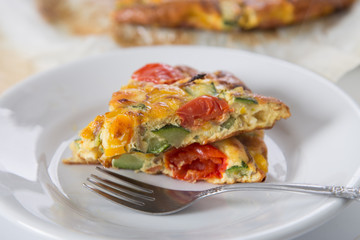 omelette with vegetables