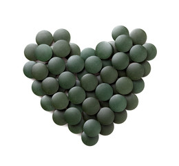 spirulina tablets isolation