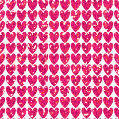 shiny seamless pattern wallpaper with hearts